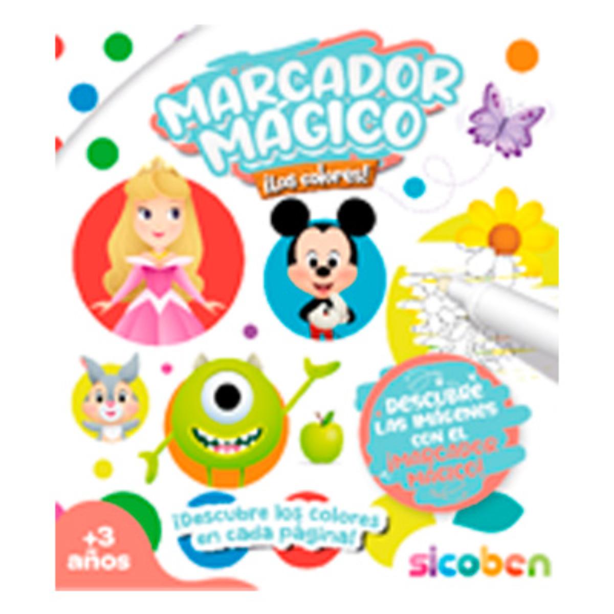 LIBRO C/MARCADOR MAGICO 12 PG DISNEY SUR