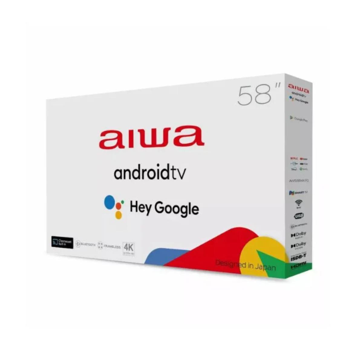 TV AIWA LED 58" SMART GOOGLE UHD 4K