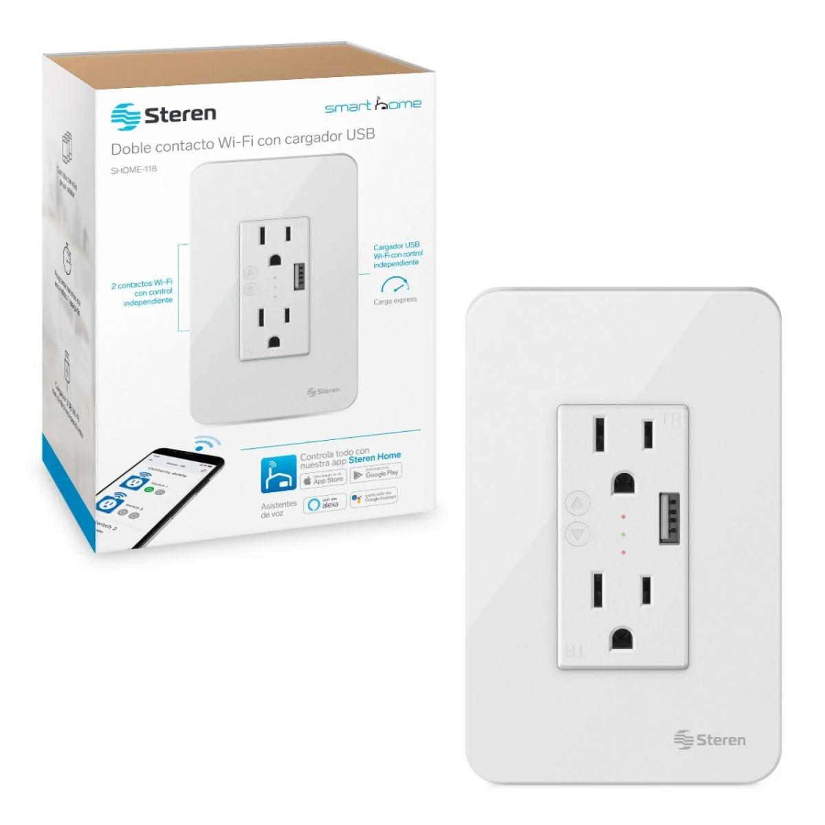 DOBLE CONTACTO WIFI C/CARGADOR USB