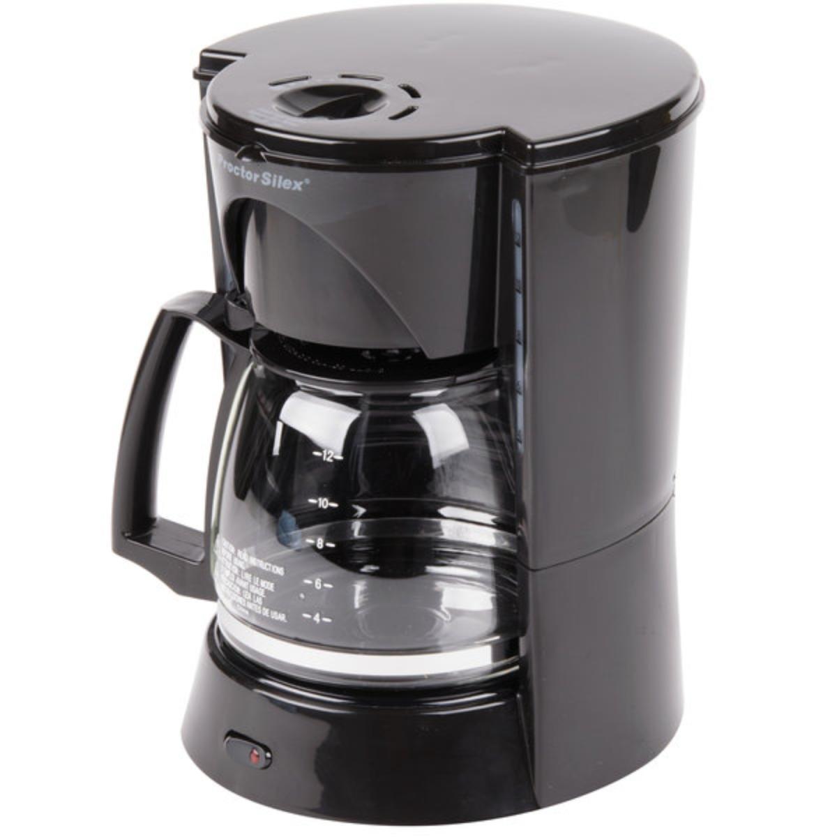 CAFETERA 12 TAZAS NEGRA DOBLE VENTANA