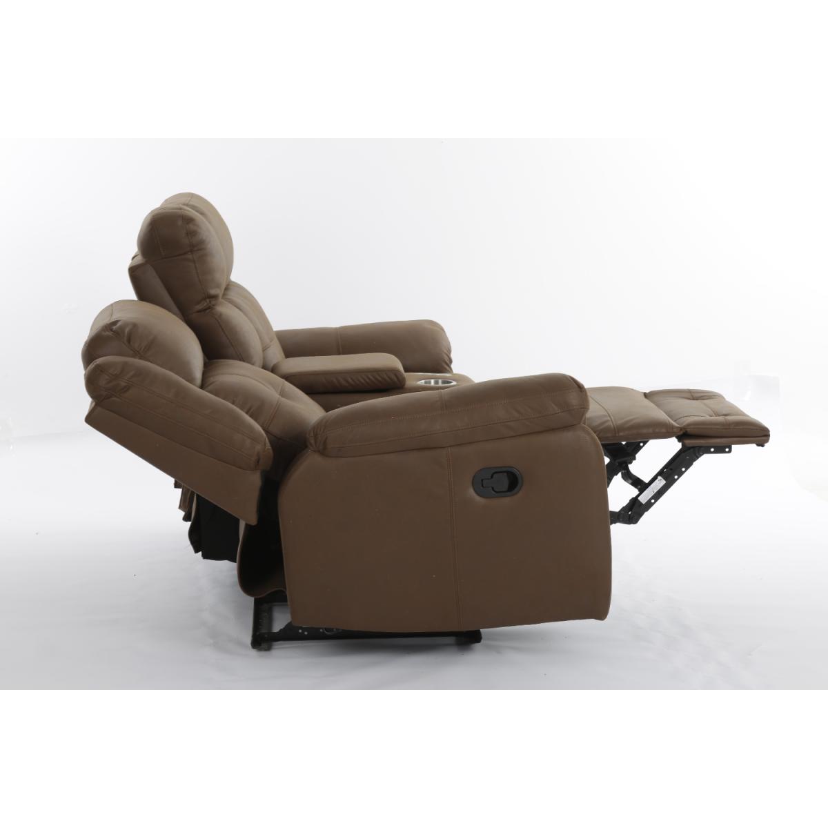 SOFA RECLINABLE C/CONSOLA NOVA CF.