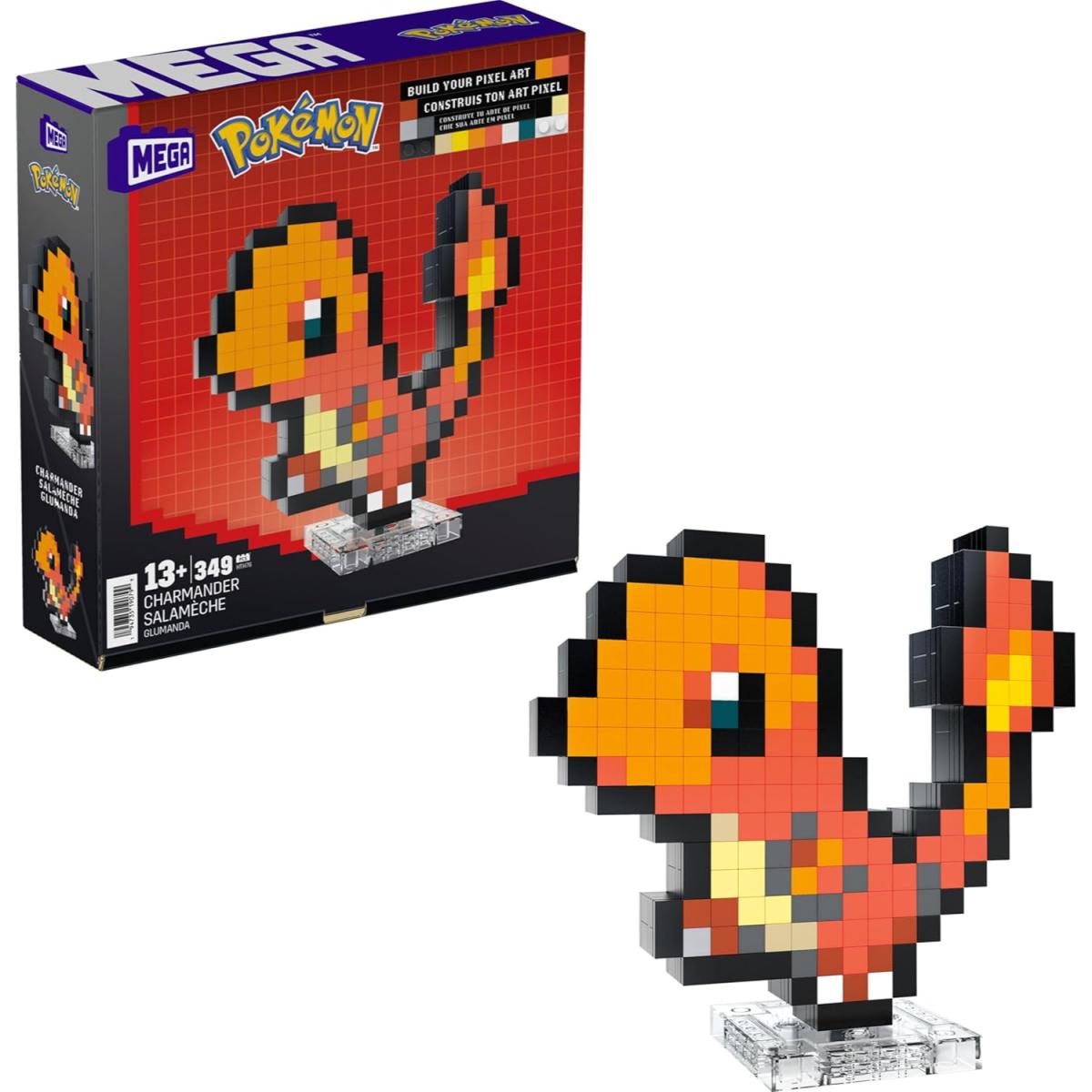 MEGA CHARMANDER PIXEL ART.