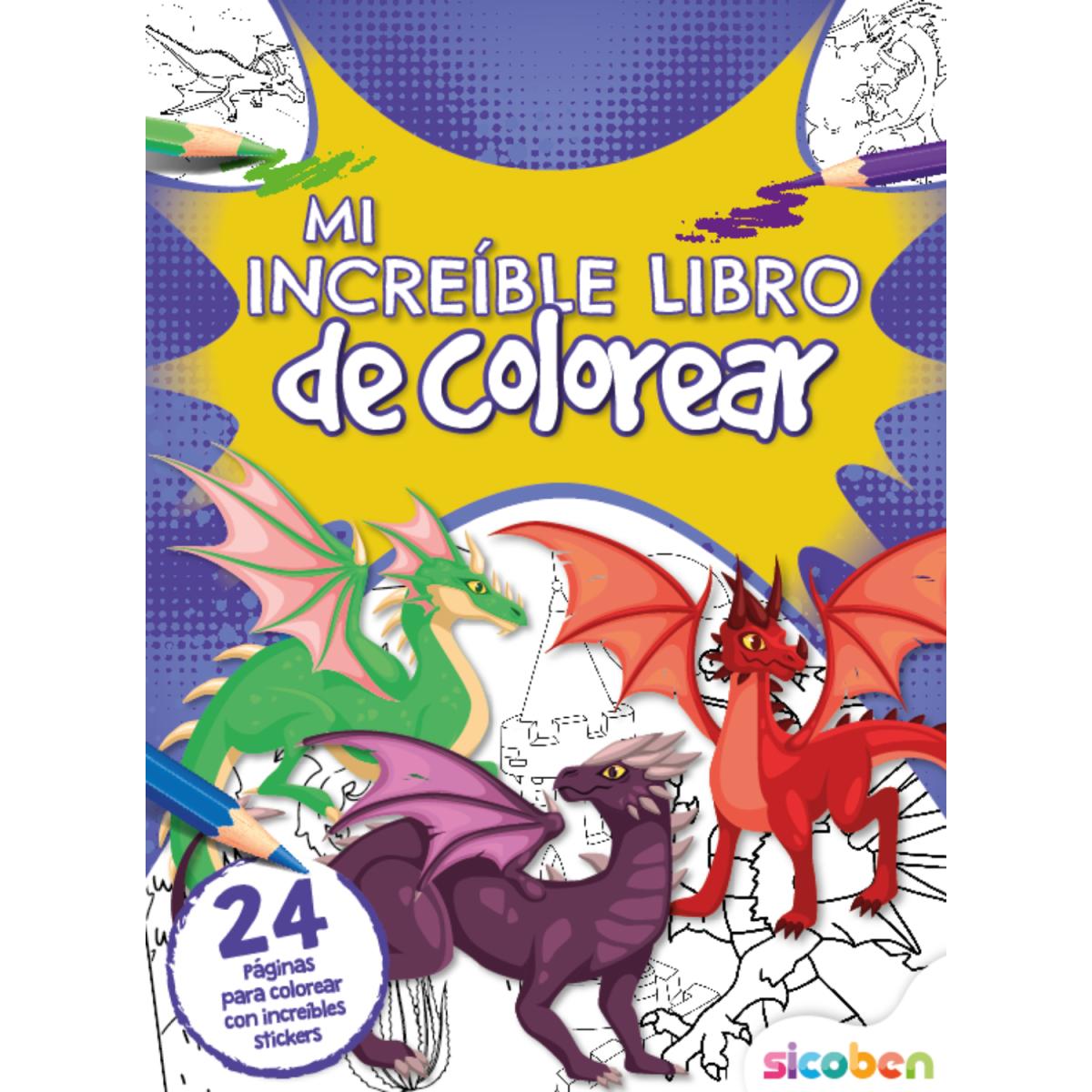 LIBRO DE COLOREAR DIS SURT 24 PGS C/STIC