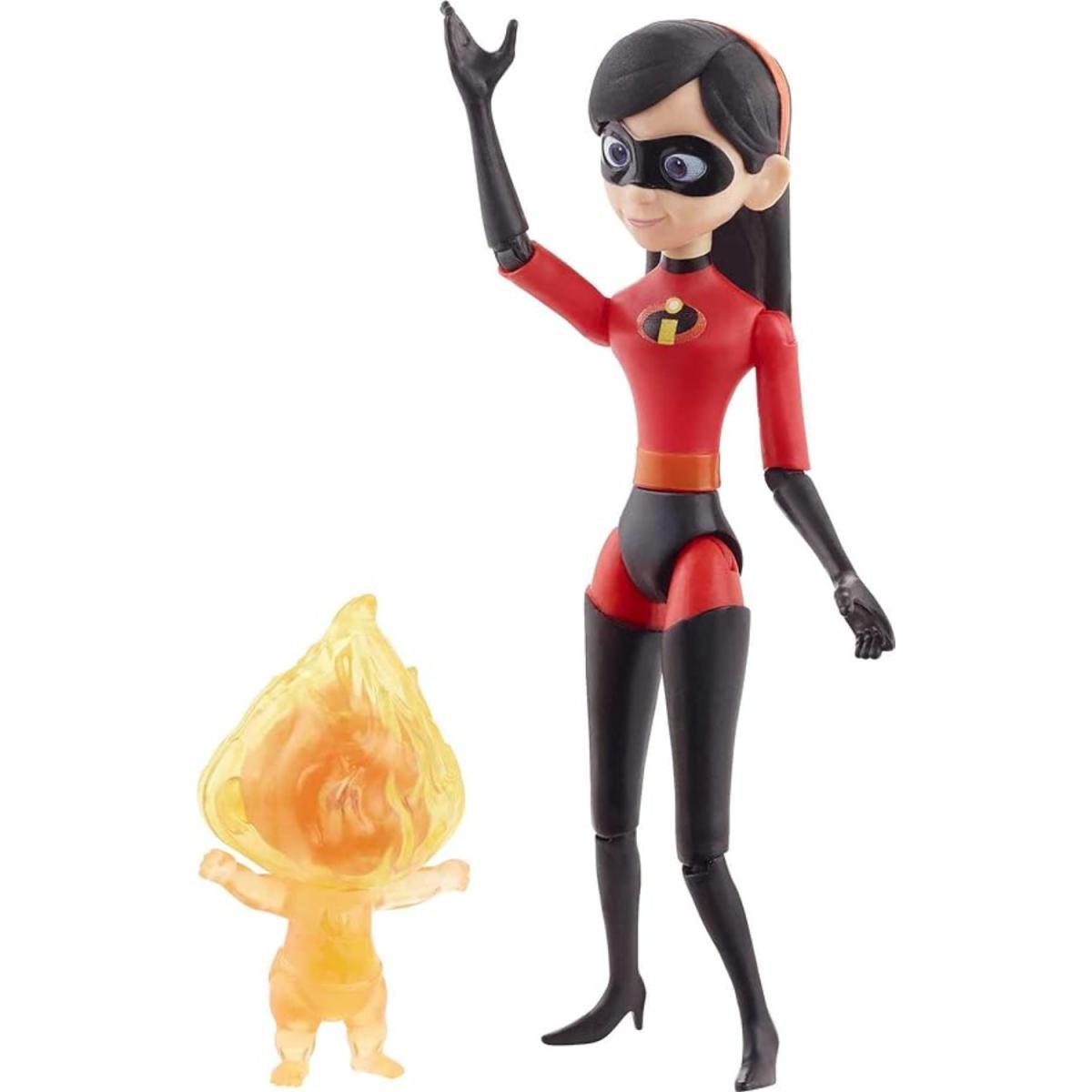 LOS INCREIBLES FIGURA VIOLETA Y JACK JAC