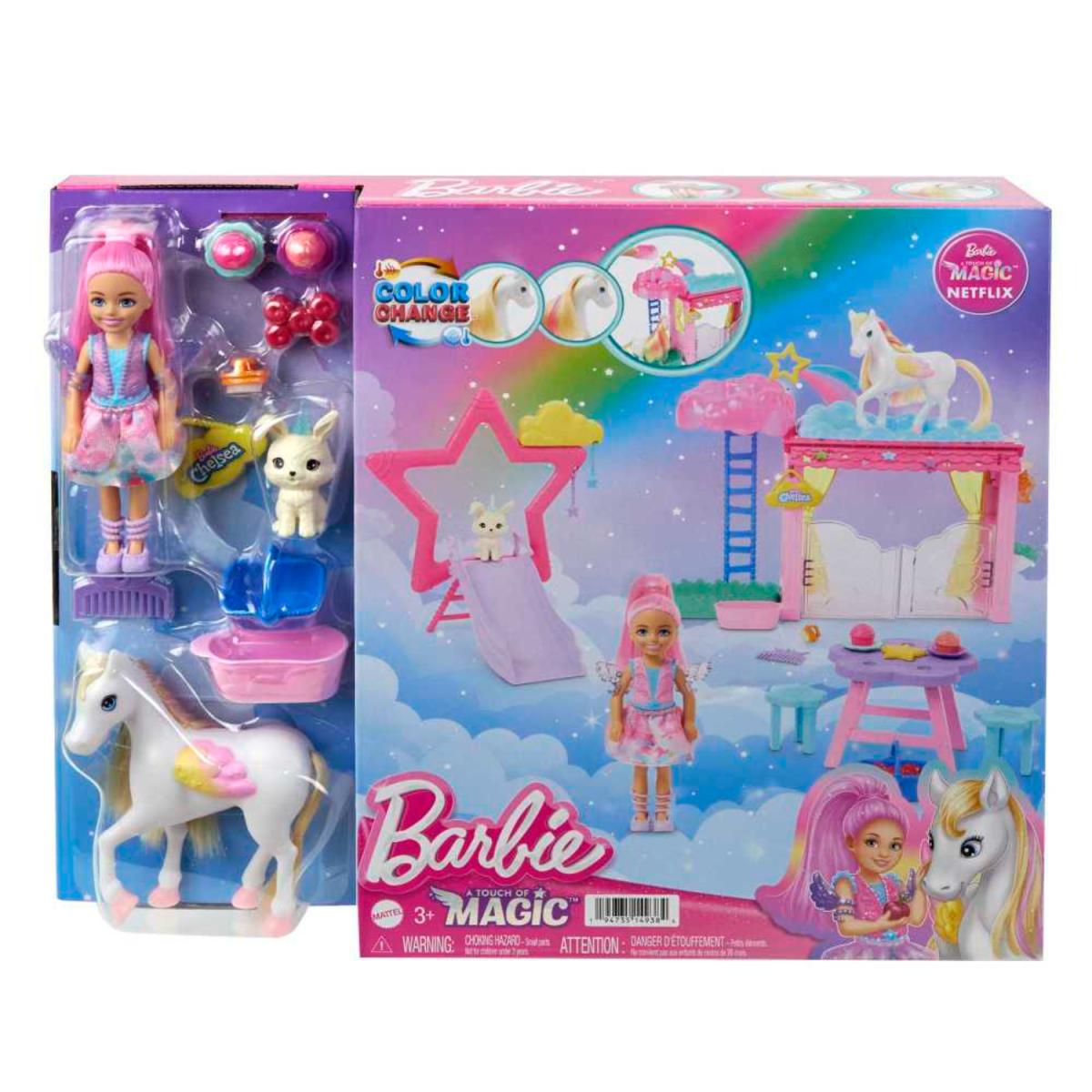 BARBIE PLAYSET TOQUE DE MAGIA C/MUÑECA