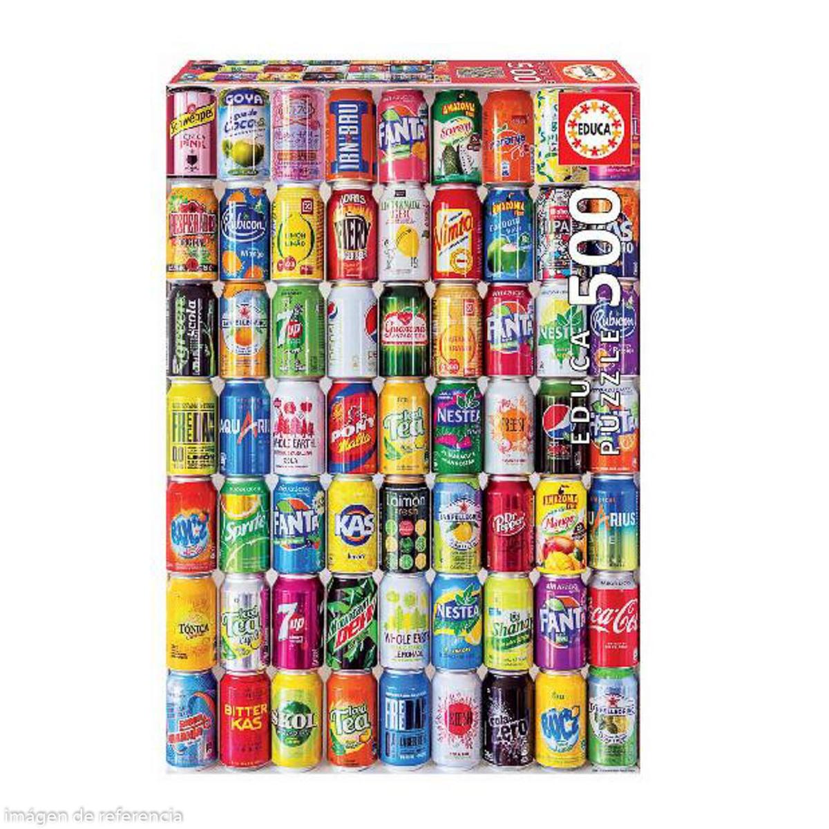 ROMPECABEZAS 500PZAS LATAS DE SODA