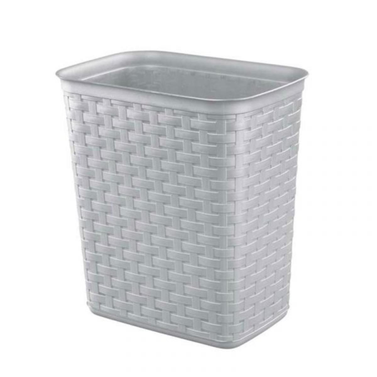 CESTA P/ BASURA 13LT GRIS