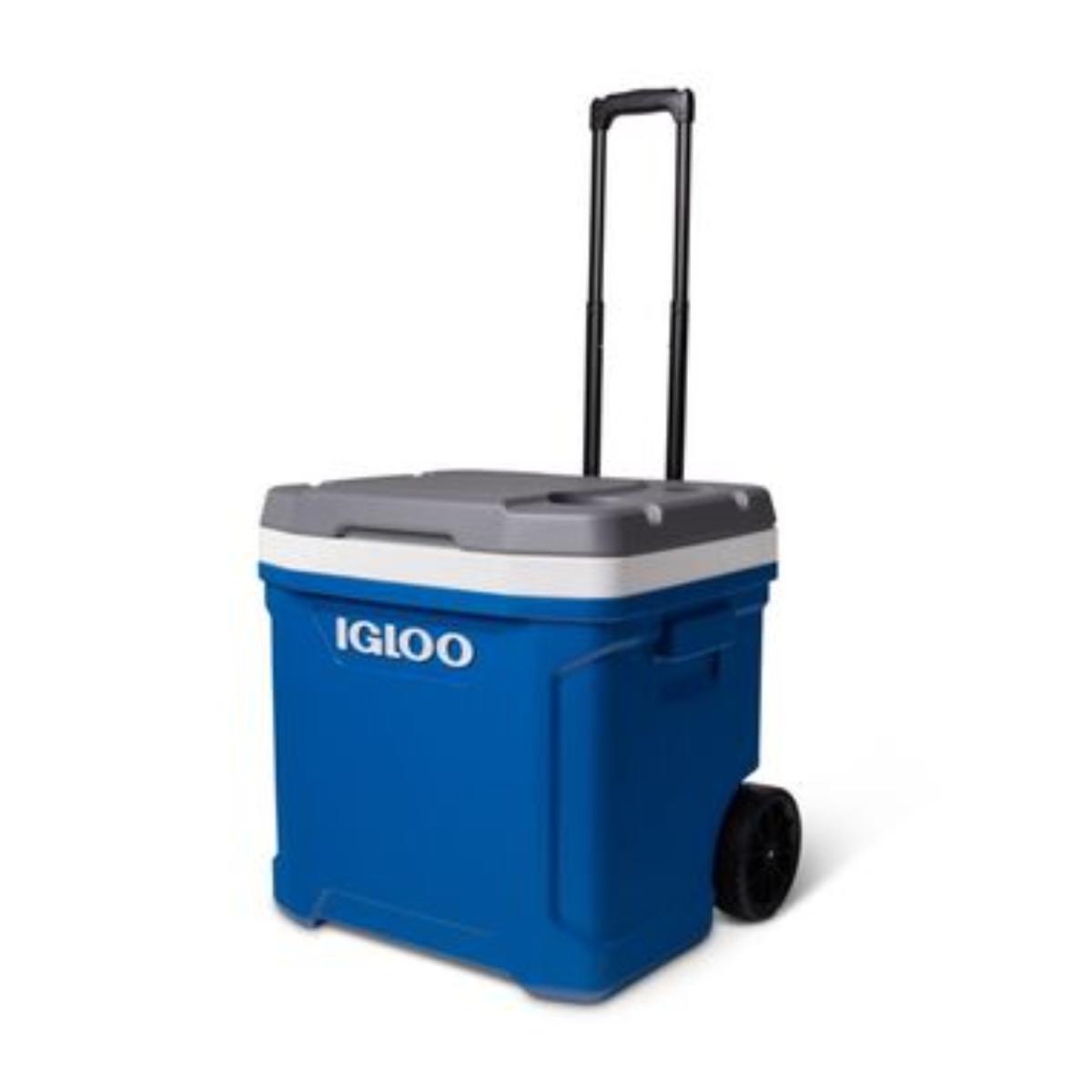 HIELERA INSULADA 60QT C/RUEDAS AZUL