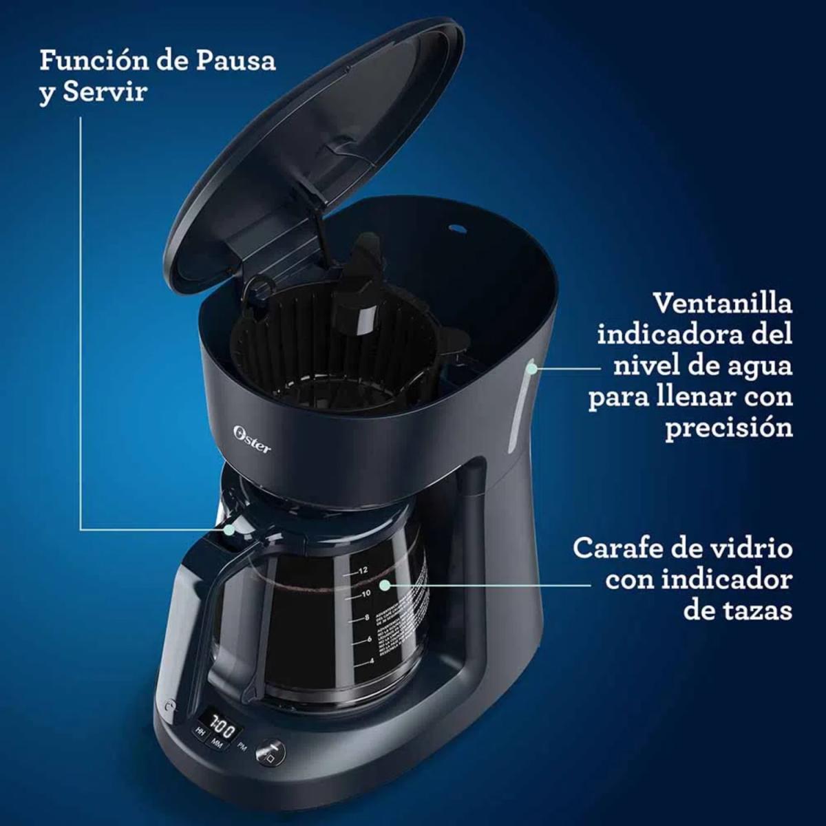 CAFETERA 12 TAZAS PROGRAMABLE NEGRA