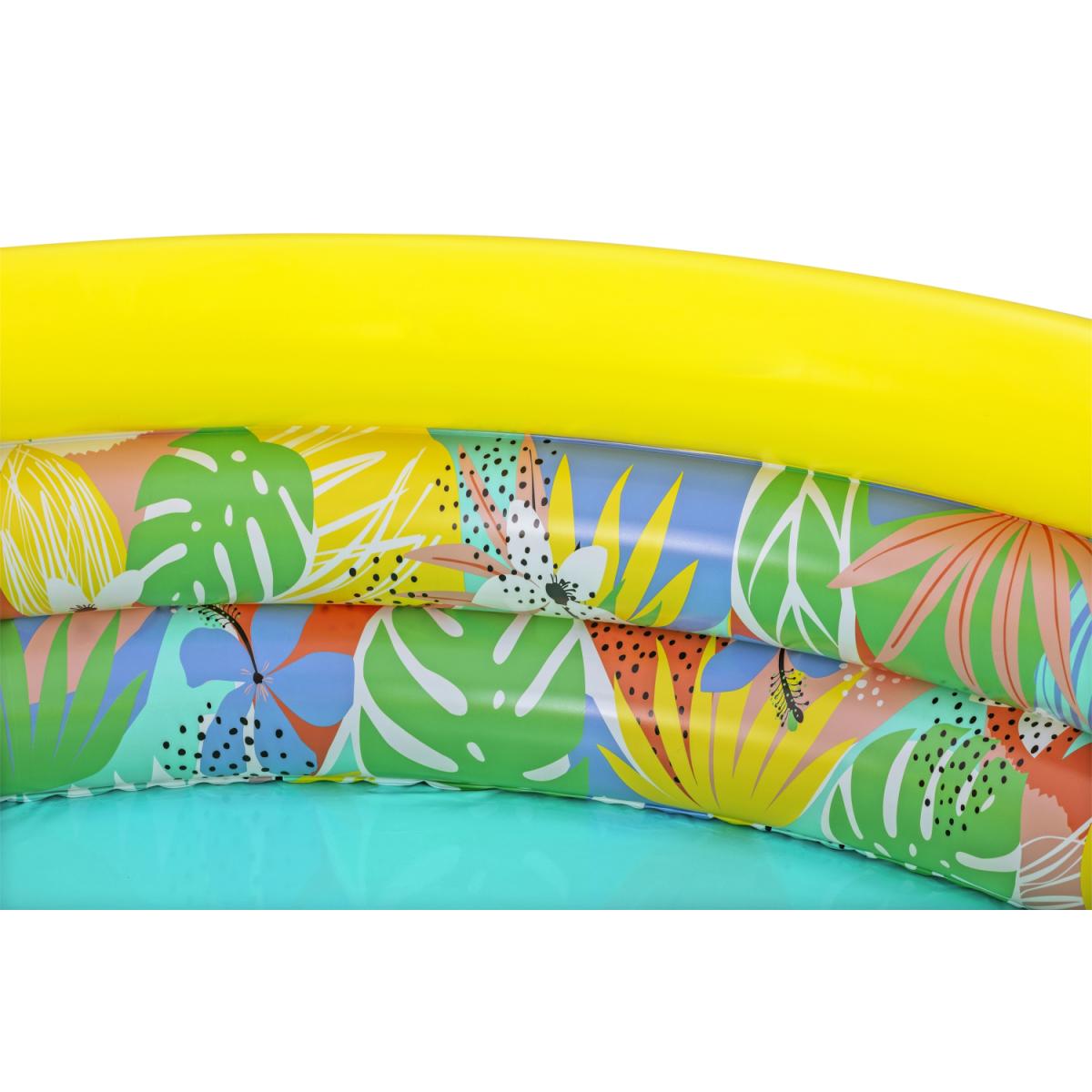 PISCINA INFLABLE P/NIÑOS 1.68X0.38M FLOR