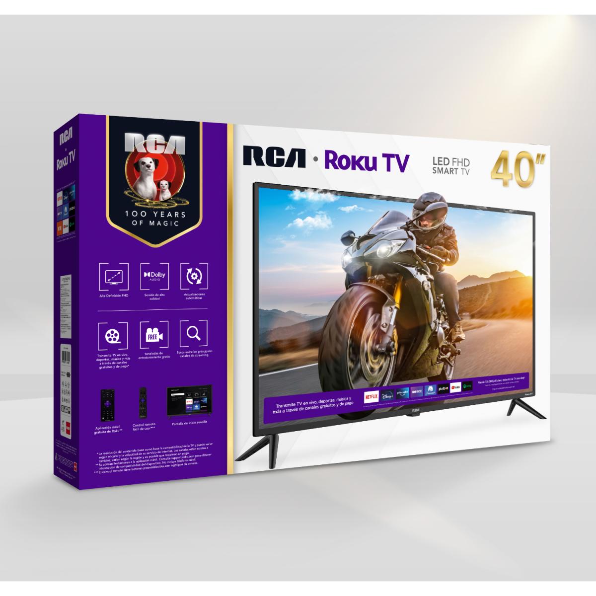 TV RCA LED 40" SMART ROKU FHD