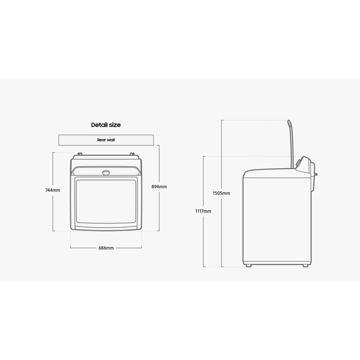 LAVADORA 20KG DIGITAL INVERTER BL