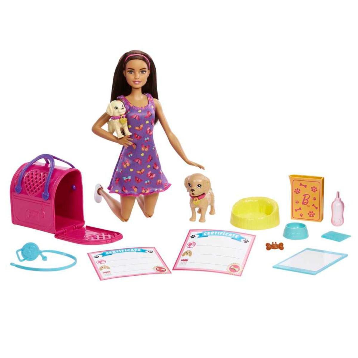 BARBIE PUP ADOPTION MUÑECA C/ACCESORIOS