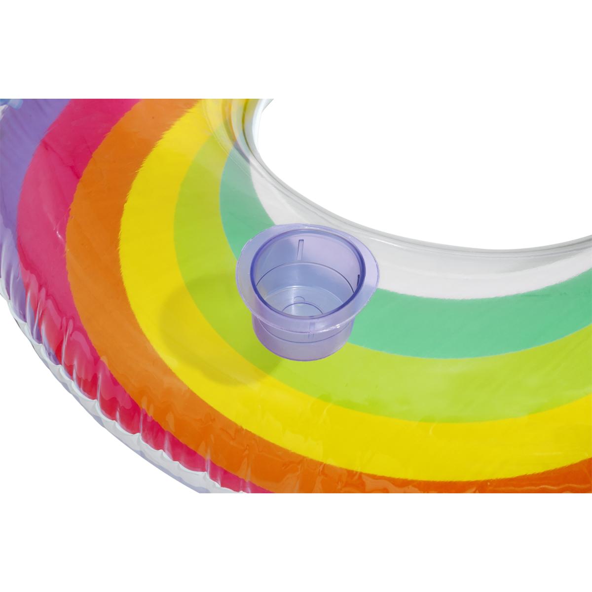 FLOTADOR INFLABLE DE ARCOIRIS 1.07M