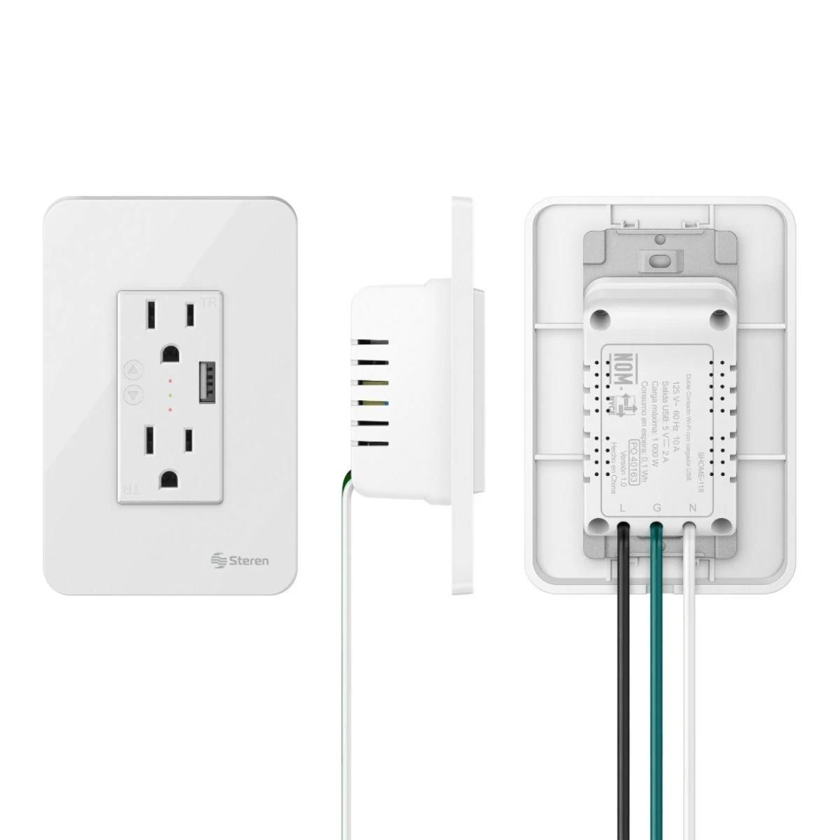 DOBLE CONTACTO WIFI C/CARGADOR USB