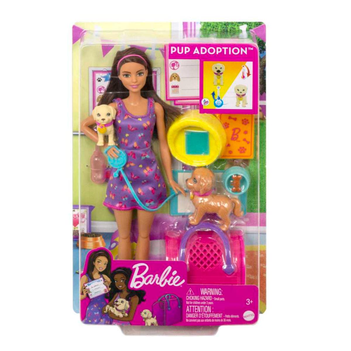 BARBIE PUP ADOPTION MUÑECA C/ACCESORIOS