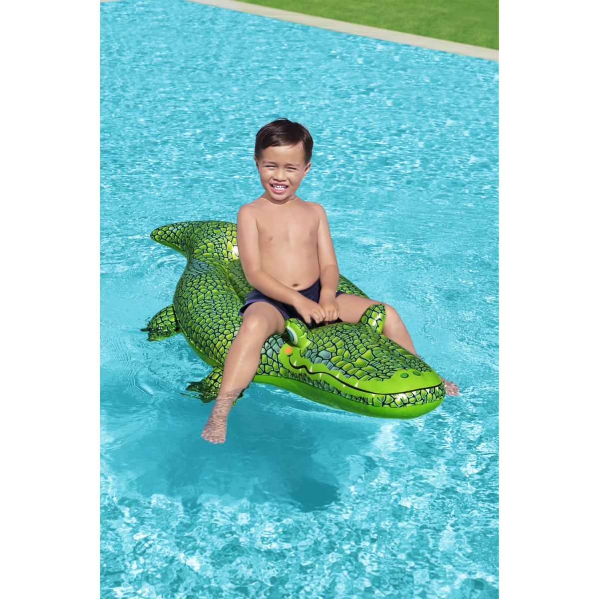 FLOTADOR INFLABLE RIDE ON COCODRILO 1.52