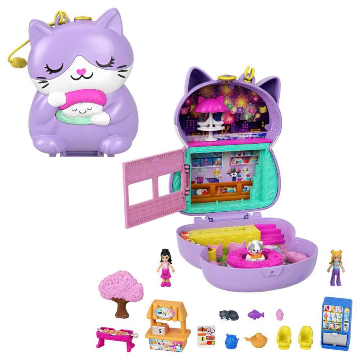 POLLYPOCKET PLAYSET FORM D/GATO 2 MUÑECA