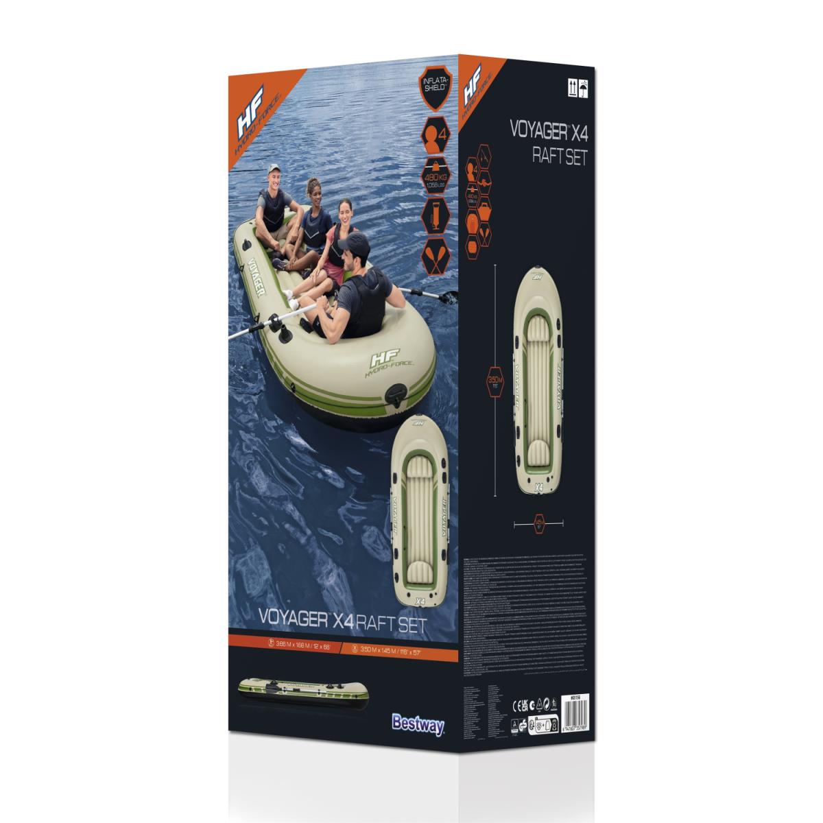 JUEGO DE BALSA VOYAGER INFLABLE C/ACCS