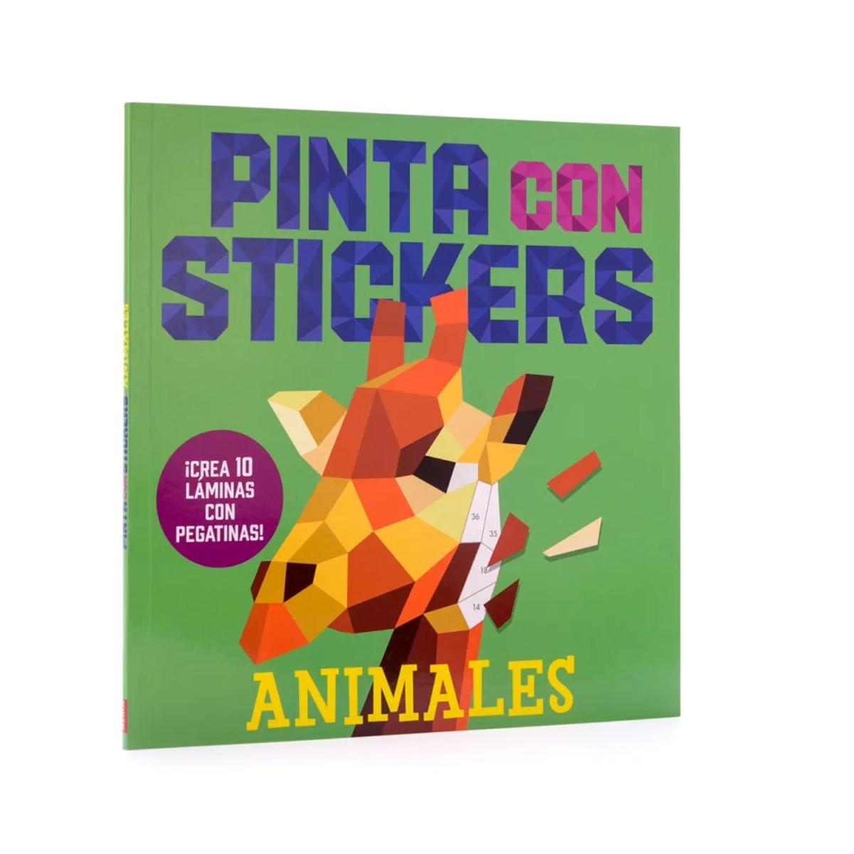 LIBRO COLOREAR ANIMALS C/STICKERS