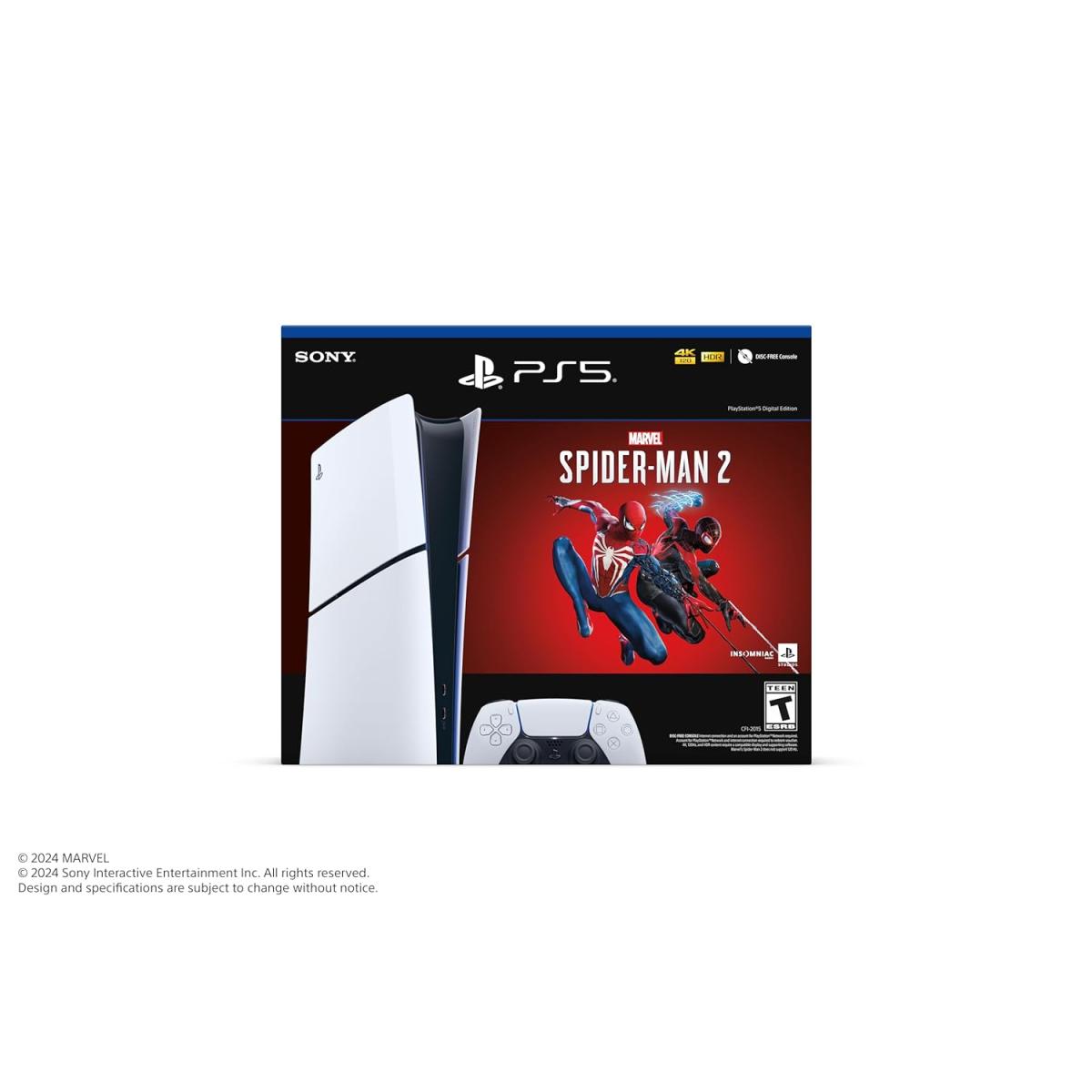 CONSOLA PS5 EDICION DIGITAL SPIDER MAN 2