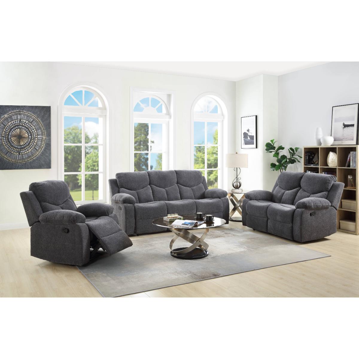 SILLON RECLINABLE KALEN 2 PERS. GRIS