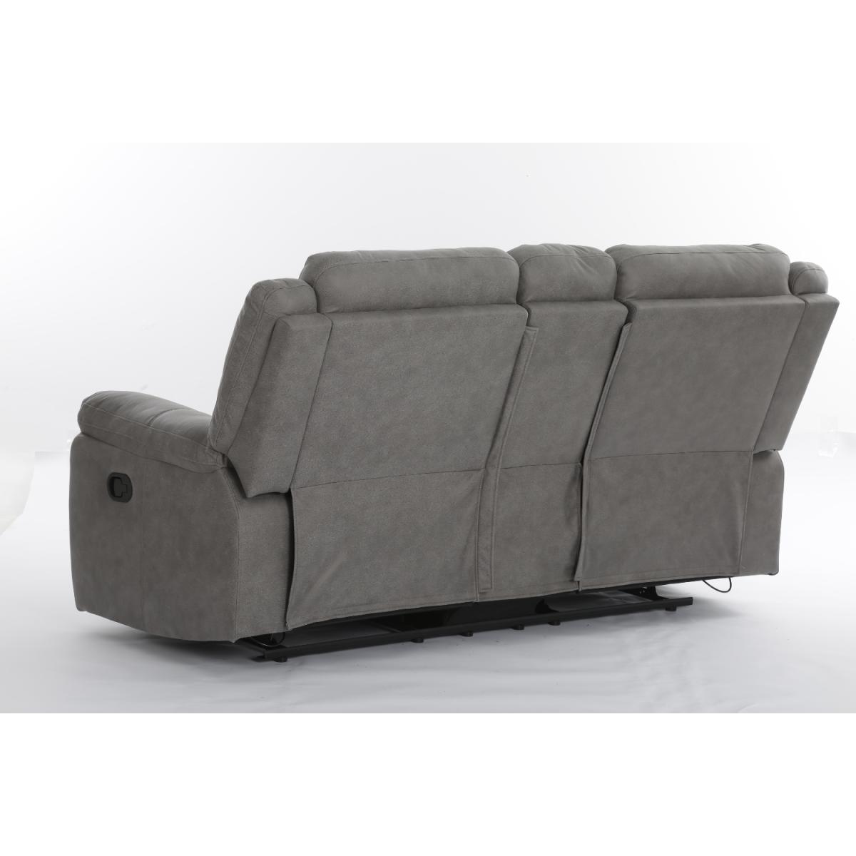 SOFA RECLINABLE C/CONSOLA NOVA GR.