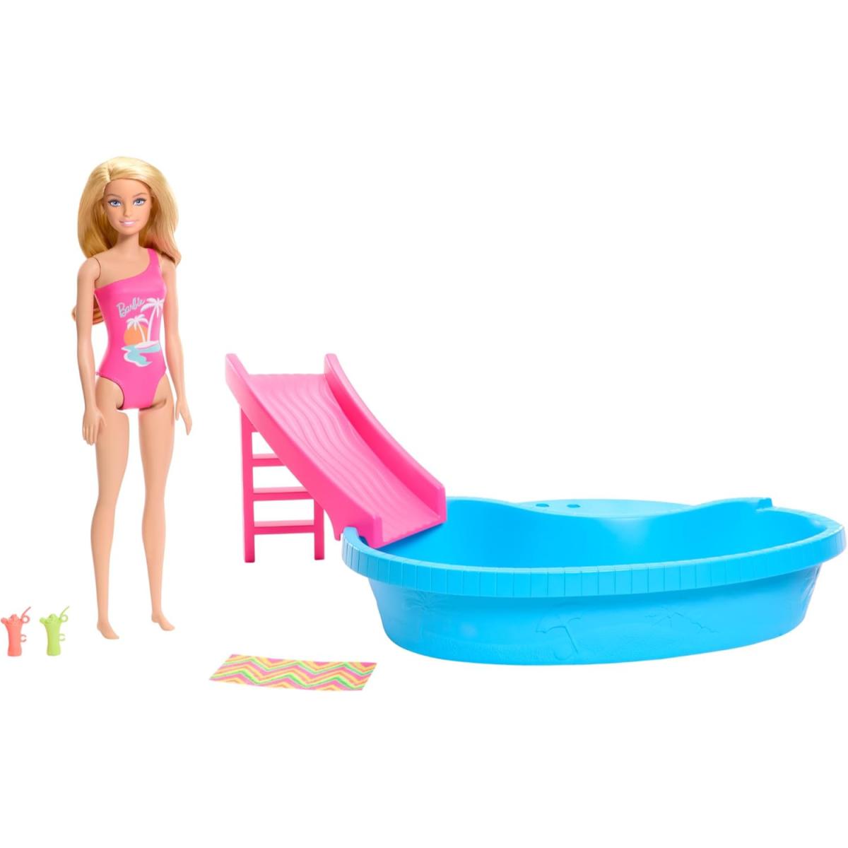 BARBIE SET JUEGO ALBERCA GLAM C/MUÑECA