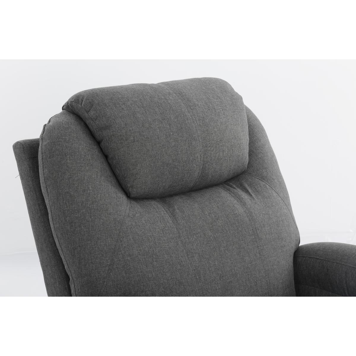 SILLON RECLINABLE/GLIDER GRIS