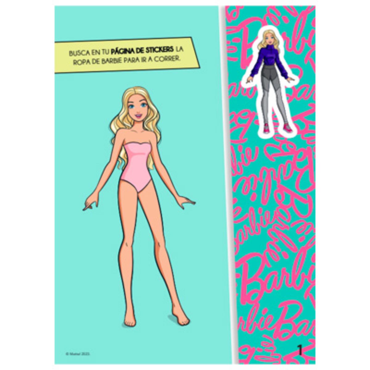 LIBRO VISTO Y COLOREO BARBIE 16 PGS/STIC