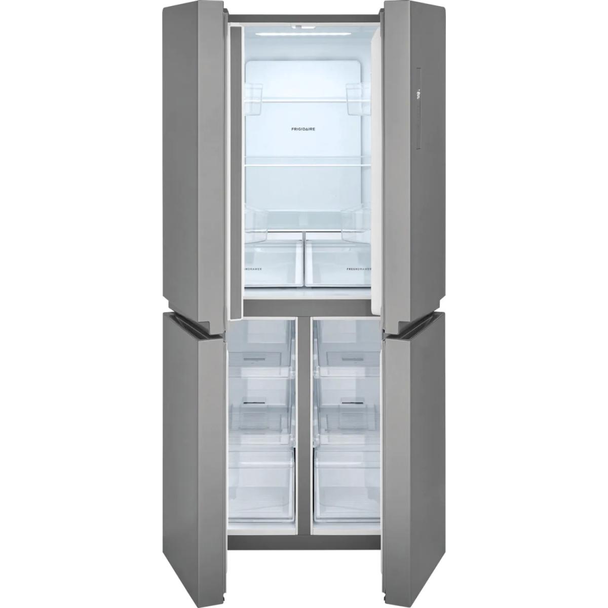 REFRIGERADORA SBS 17' 4 PUERTAS ACERO