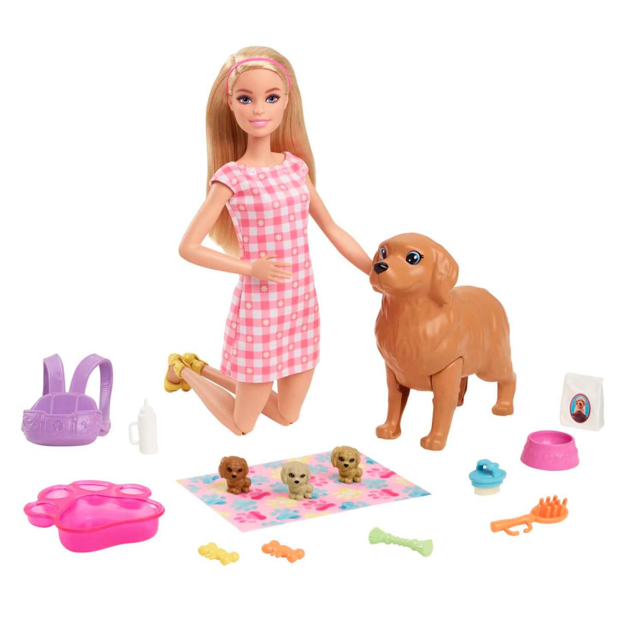 BARBIE CACHORROS RECIEN NACIDOS munecas HCK75