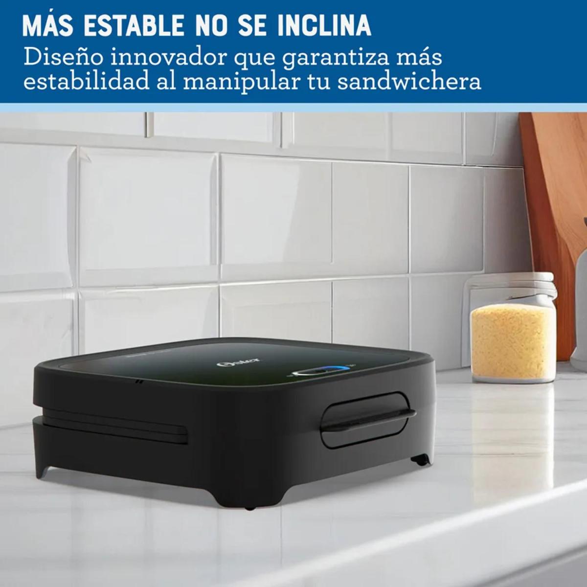 SANDWICHERA COMPACTA 2 REBANADAS NEGRA