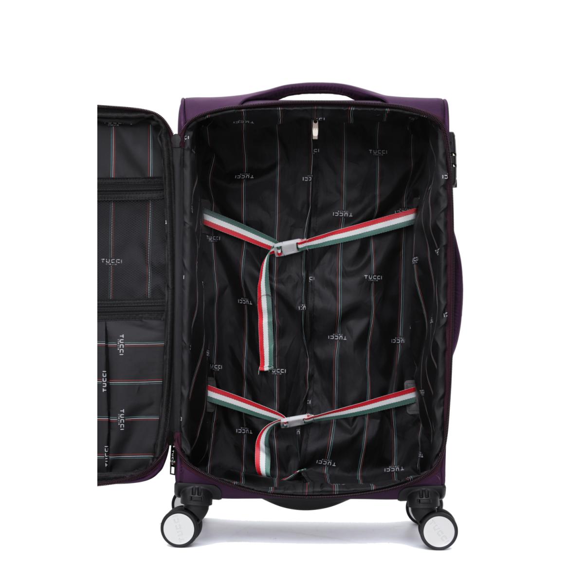 MALETA STRATI 8 RUEDAS 24" MORADO