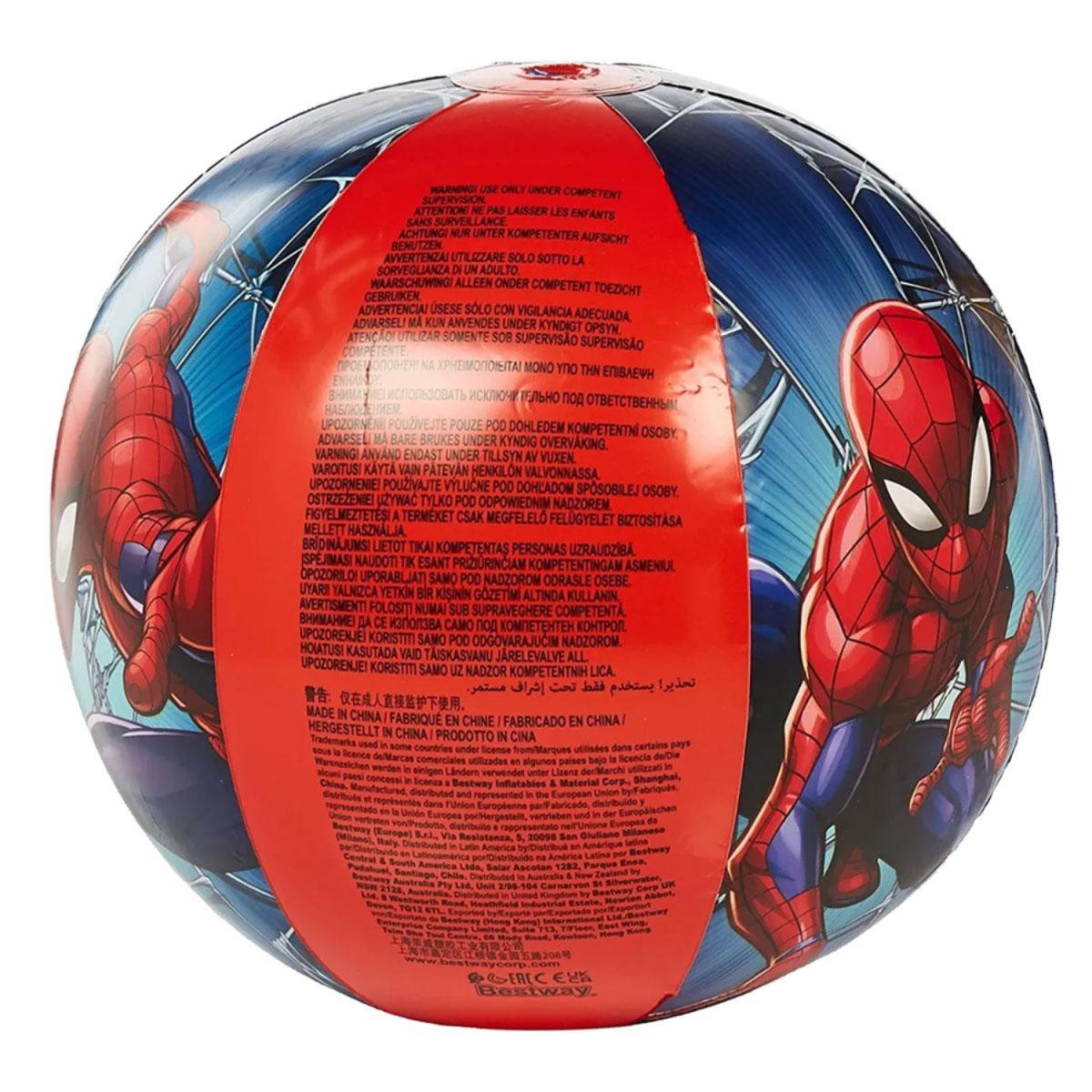 PELOTA D/PLAYA SPIDERMAN 20"