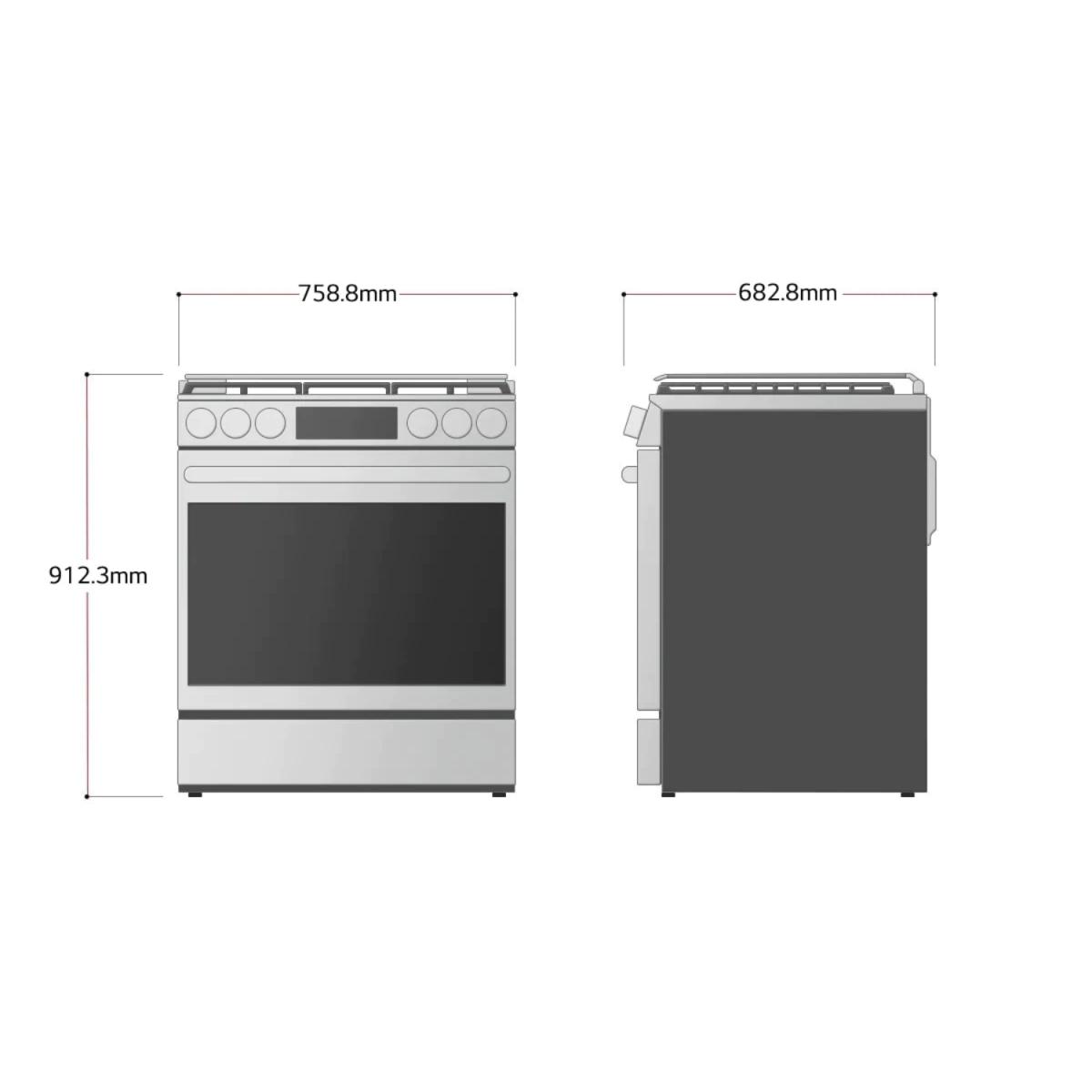 ESTUFA A GAS 30" SMART WIFI INSTAVIEW