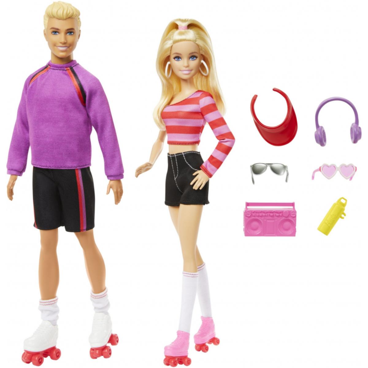 JUGUETE BARBIE Y KEN EN PATINES 65 ANIV.