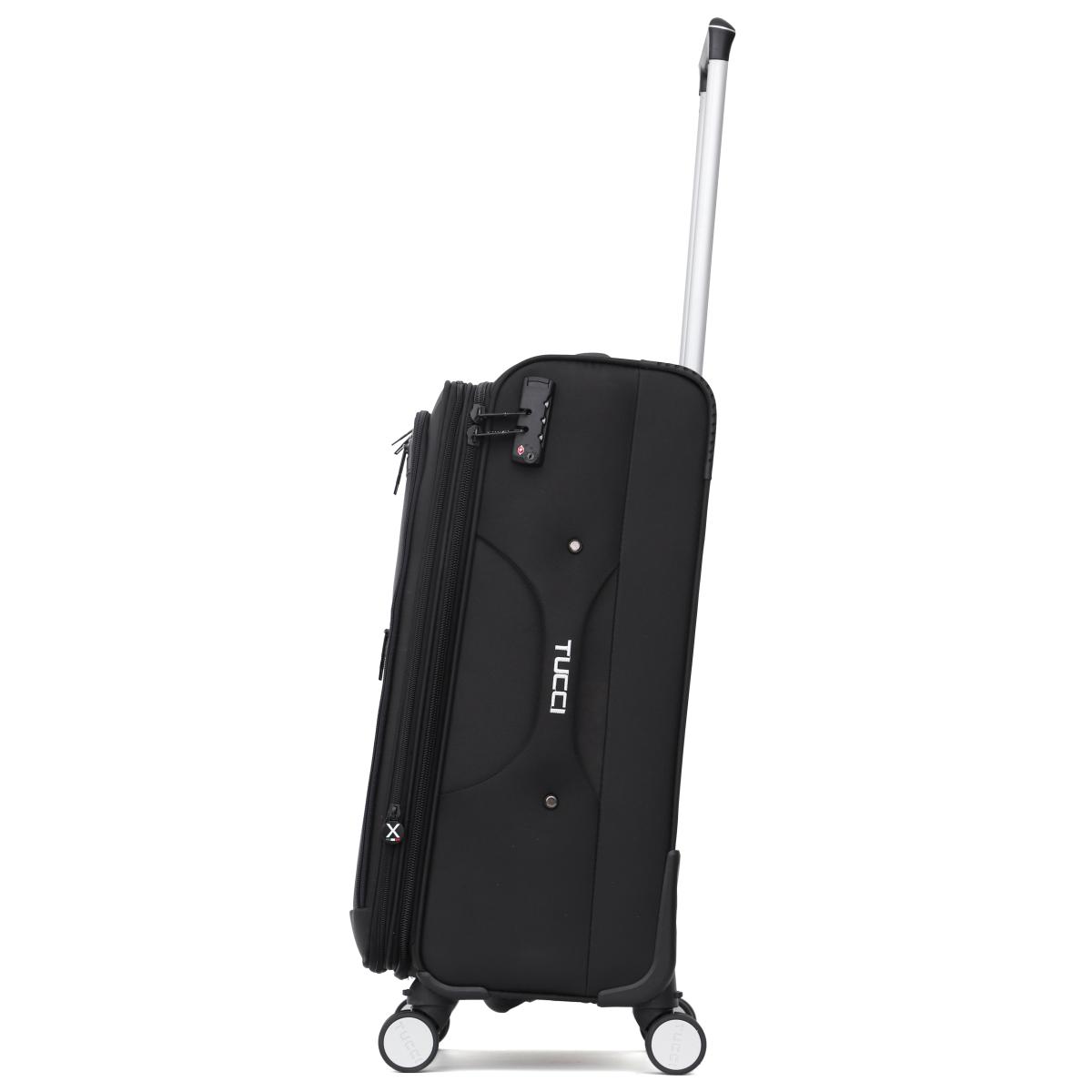 MALETA TURISTA 8 RUEDAS 20" NEGRO