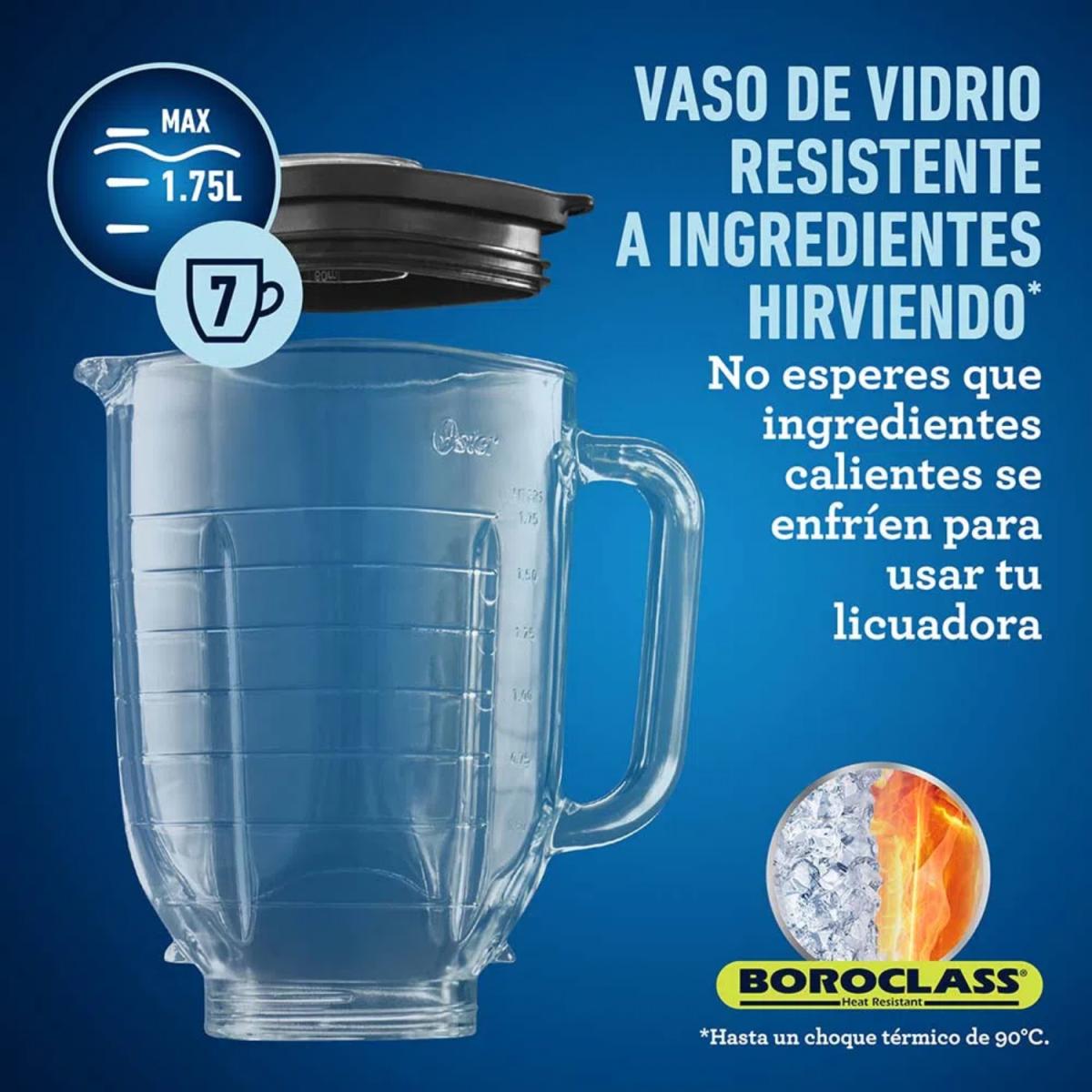 LICUADORA OSTERIZER MAX 3 VEL 2HP ACERO