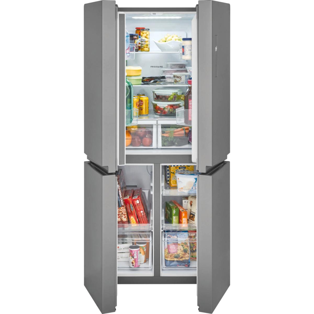 REFRIGERADORA SBS 17' 4 PUERTAS ACERO