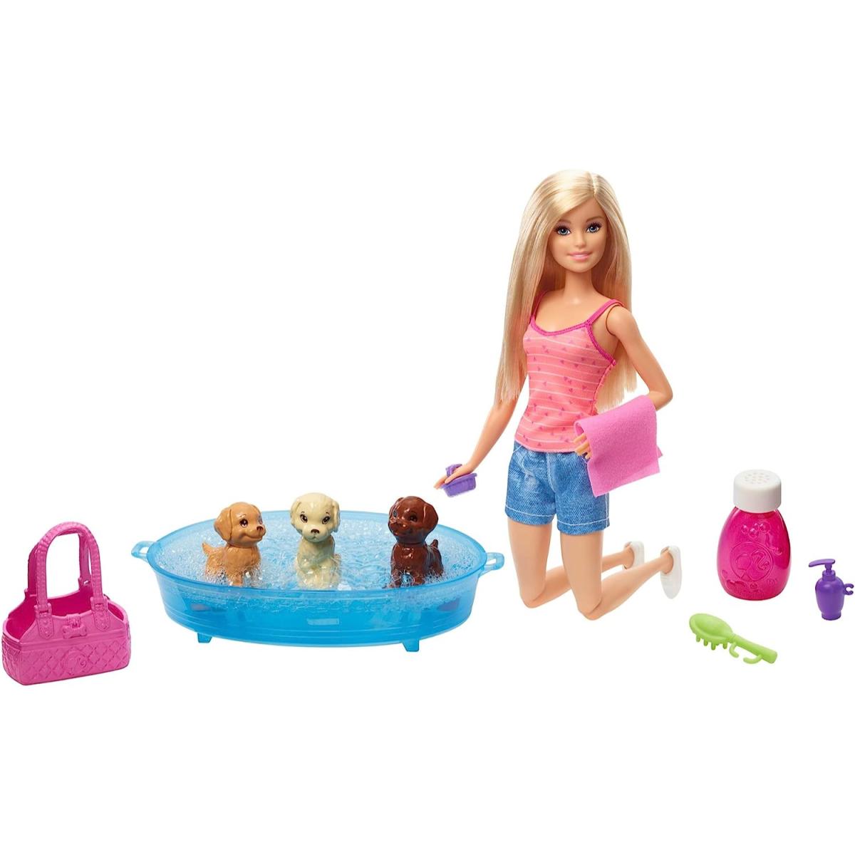 BARBIE  CUIDADO DE CACHORRITOS