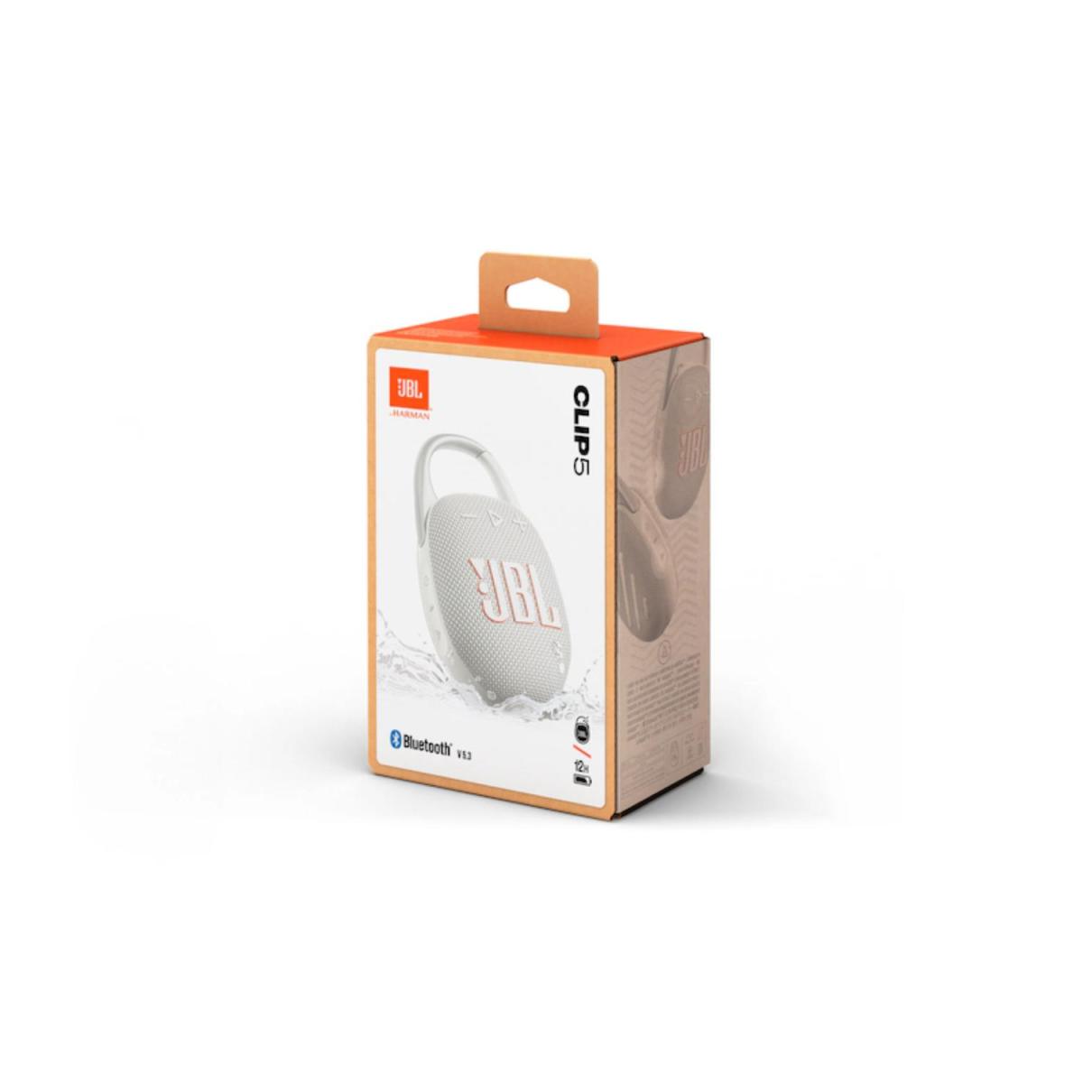 PARLANTE PORTATIL JBL CLIP 5 BLANCO