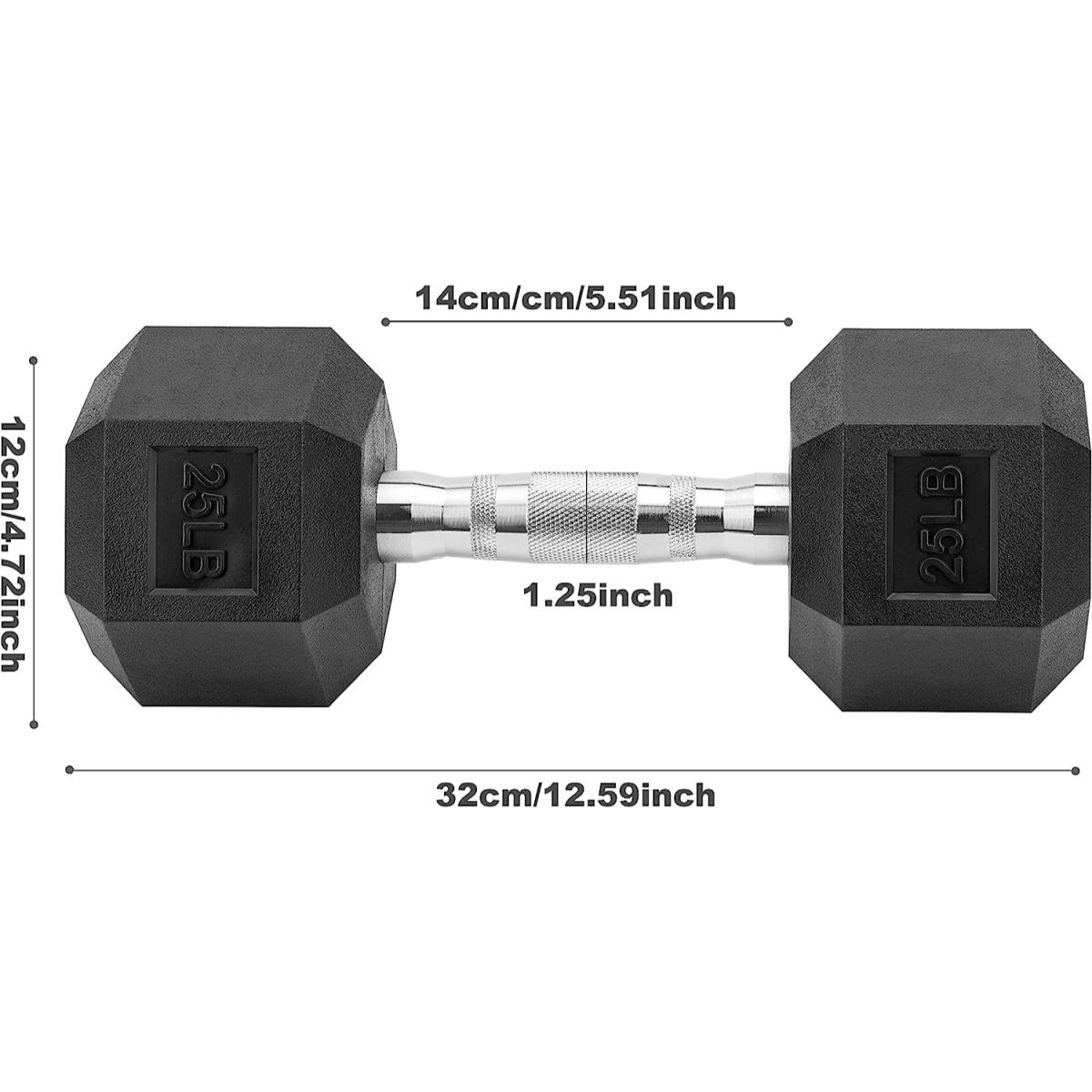 MANCUERNA HEXAGONAL 11.33KG/25LBS