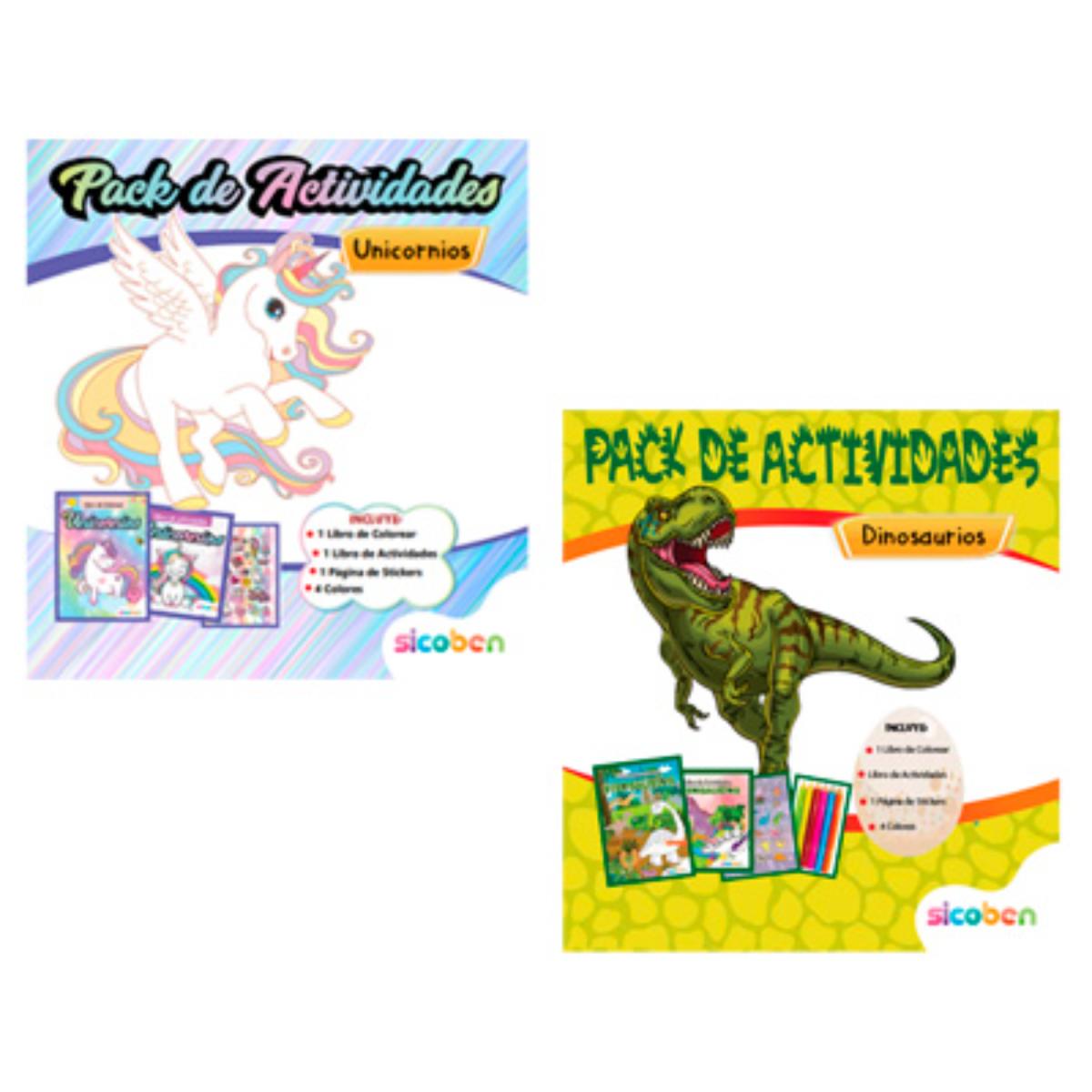 PACK DE ACTIV LIBRO/STICKERS/COLORES SUR