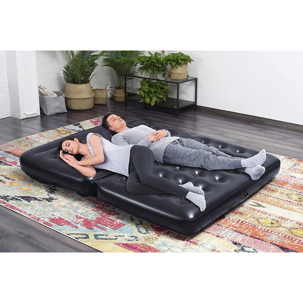 SILLON INFLABLE 2 EN 1 NEGRO