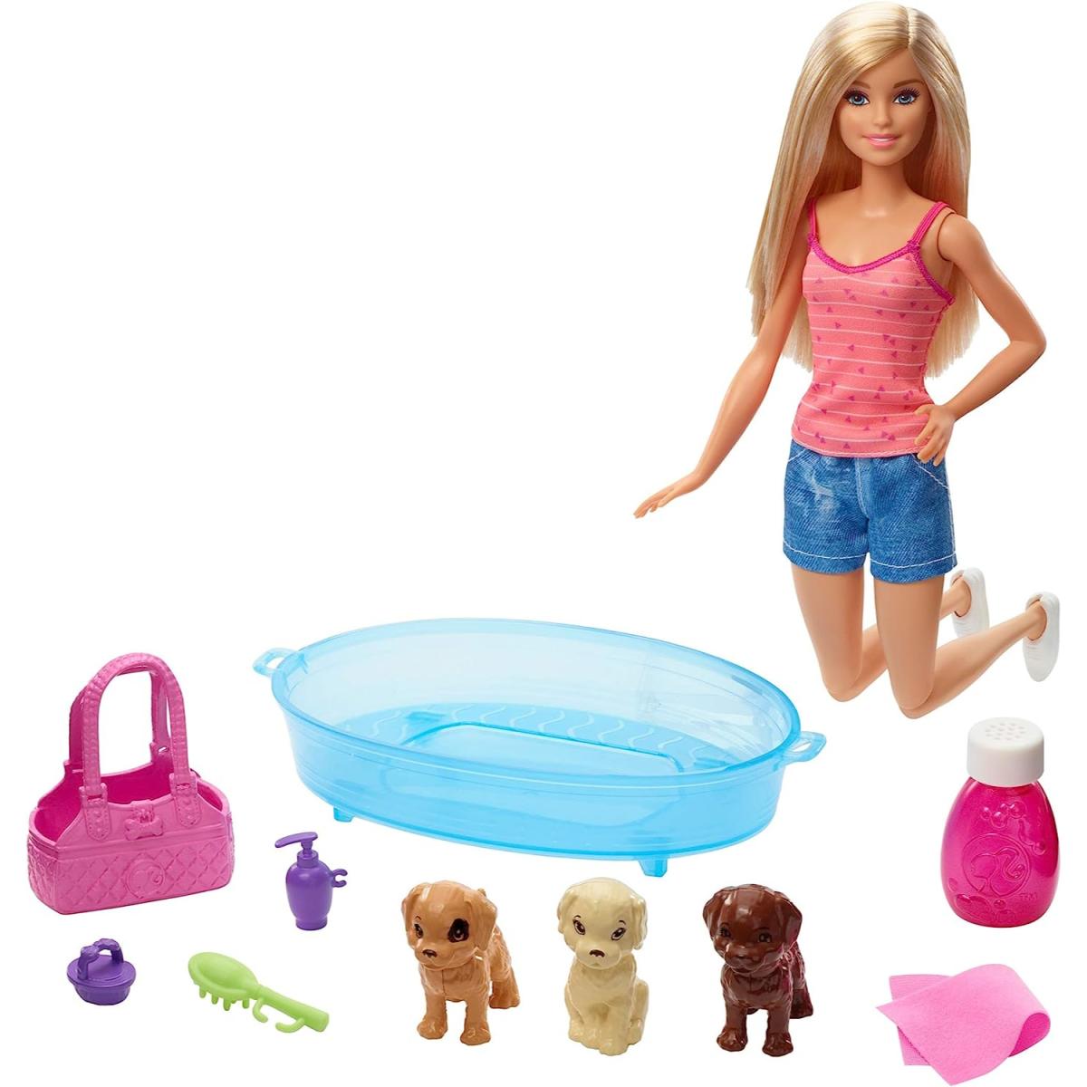 BARBIE  CUIDADO DE CACHORRITOS