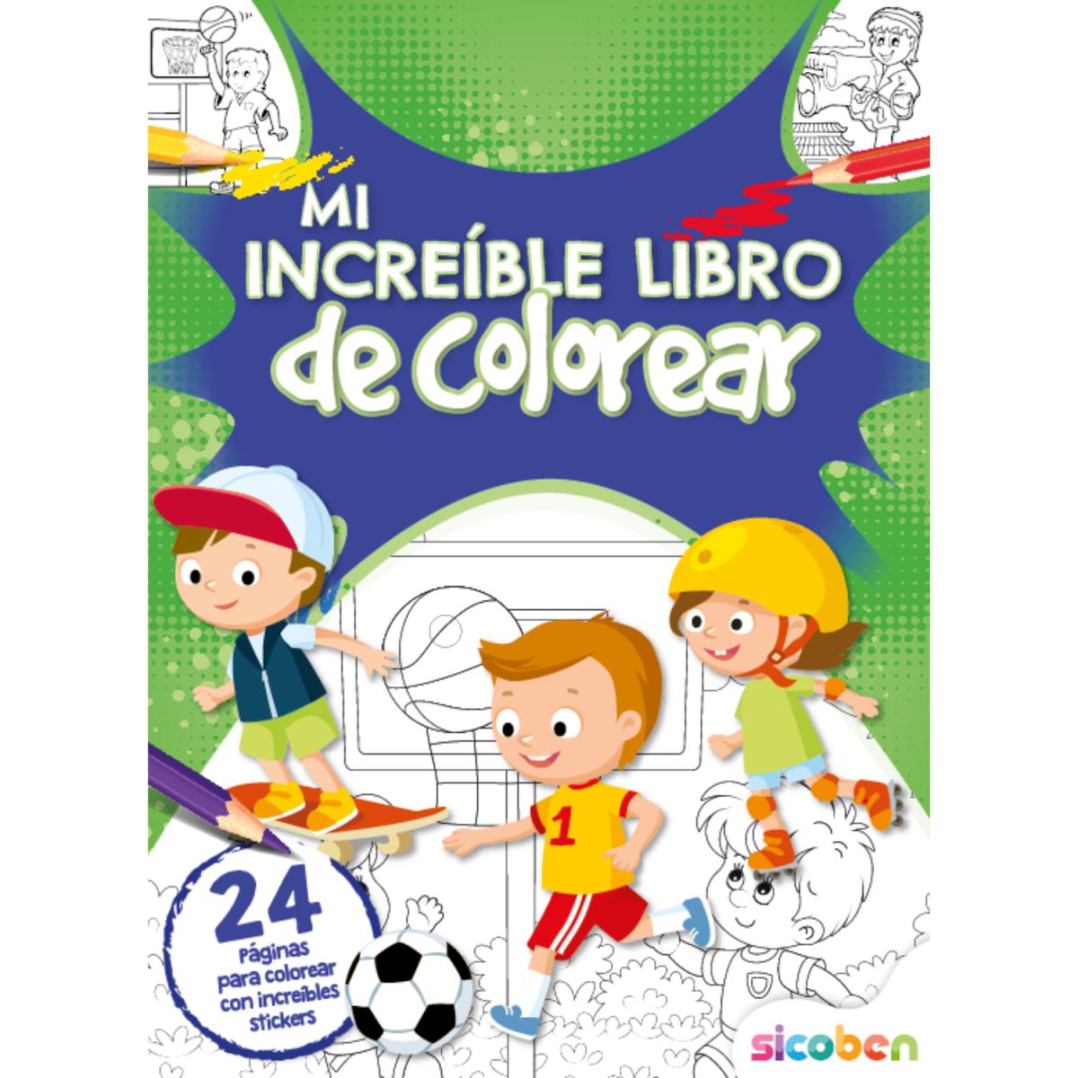 LIBRO DE COLOREAR DIS SURT 24 PGS C/STIC