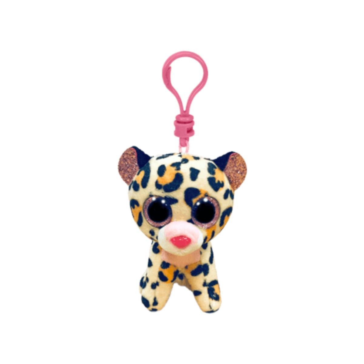 TY PELUCHE CLIP BEANIE BOO LEOPARDO CAFÉ