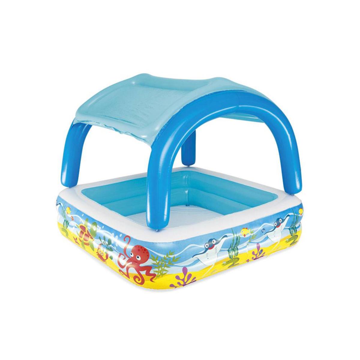 PISCINA INFLABLE CON CUBIERTA  58 X48"
