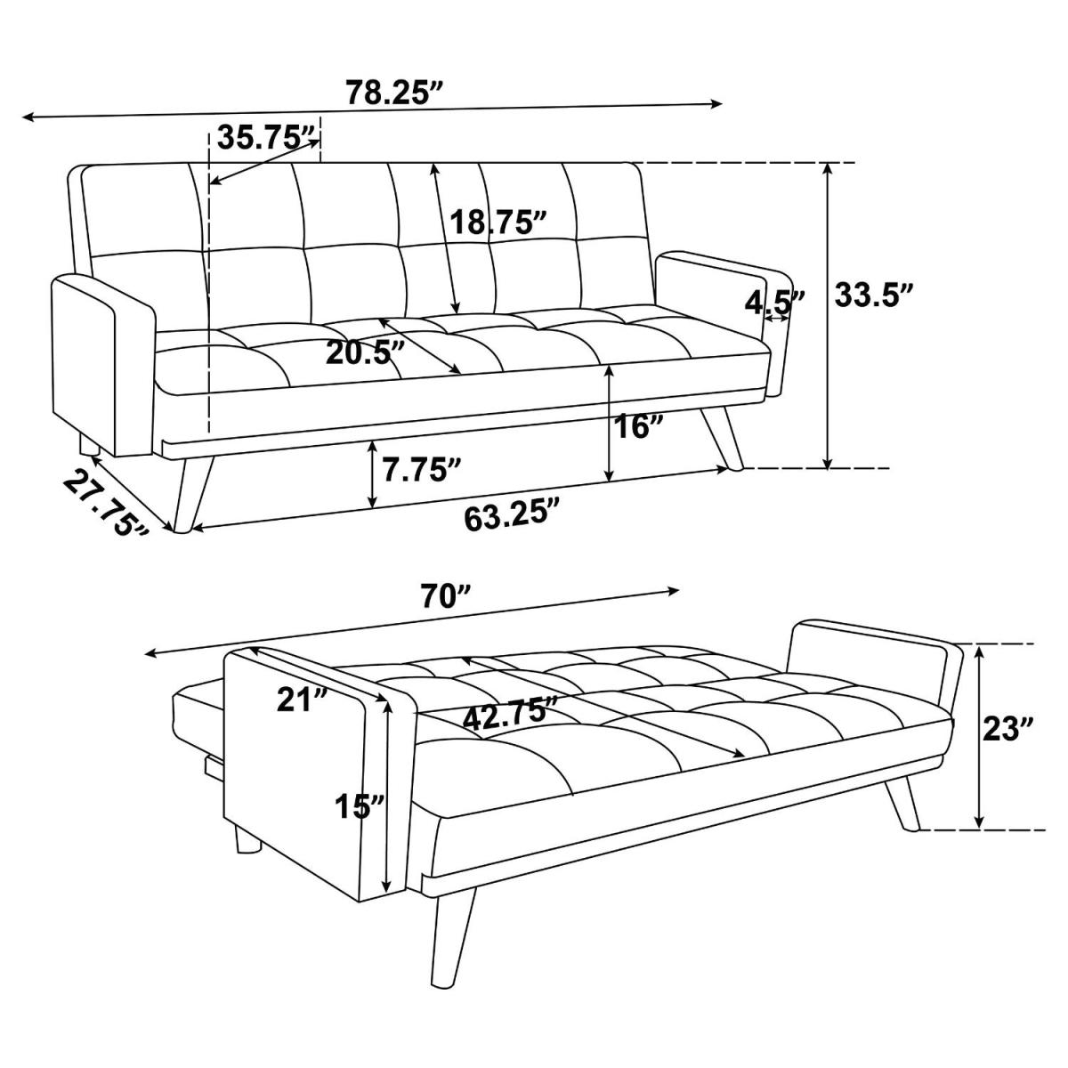 SOFACAMA KOURTNEY TERRACOTA